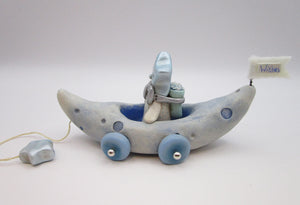 Moon car with star character "stardust" wish maker on "wheels" MISC