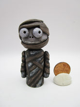 Halloween small mummy man wood body