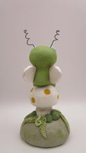 Spring folk art bug on a mushroom "Finders Keepers" series or ?