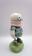 Spring folk art "finders keepers" series bird with found button