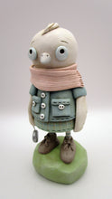 Spring folk art "finders keepers" series bird with found button