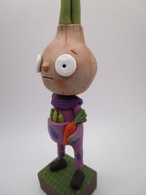 Garden summer folk art ONION man wearing eggplant suit - misc