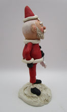 Christmas folk art PAPER CLAY Santa Claus