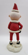 Christmas folk art PAPER CLAY Santa Claus
