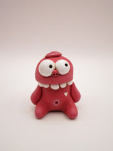 Valentine small adorable raspberry pink monster
