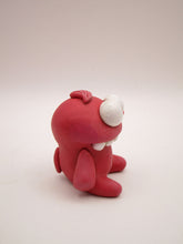 Valentine small adorable raspberry pink monster