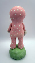 Valentine folk art snowman man pink heart theme