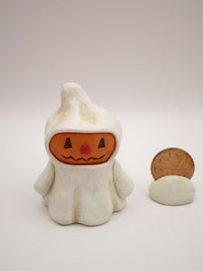 Halloween little pumpkin ghost just 2.25 inches tall