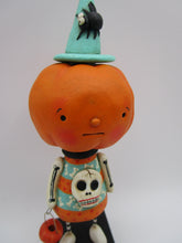 Halloween folk art ADORABLE pumpkin man