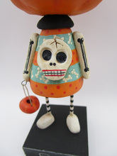Halloween folk art ADORABLE pumpkin man