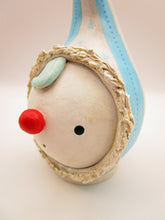 Christmas folk art snowman head that rattles when shaken!