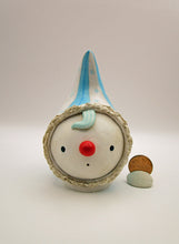 Christmas folk art snowman head that rattles when shaken!
