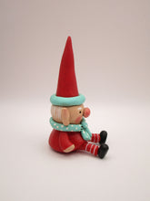 Christmas folk art sitting elf