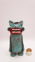 Monster folk art with textured "fur" stunning colors