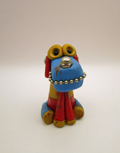 Monster Robot dog in retro colors