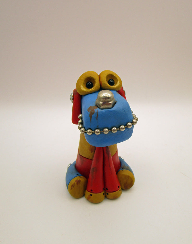 Monster Robot dog in retro colors