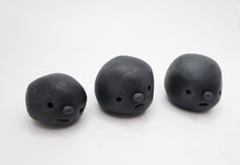ROCKS with solemn faces wacky character SET OF 3