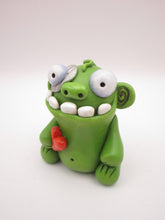 Halloween or anytime chubby sitting zombie with heart