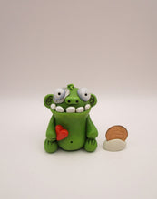Halloween or anytime chubby sitting zombie with heart