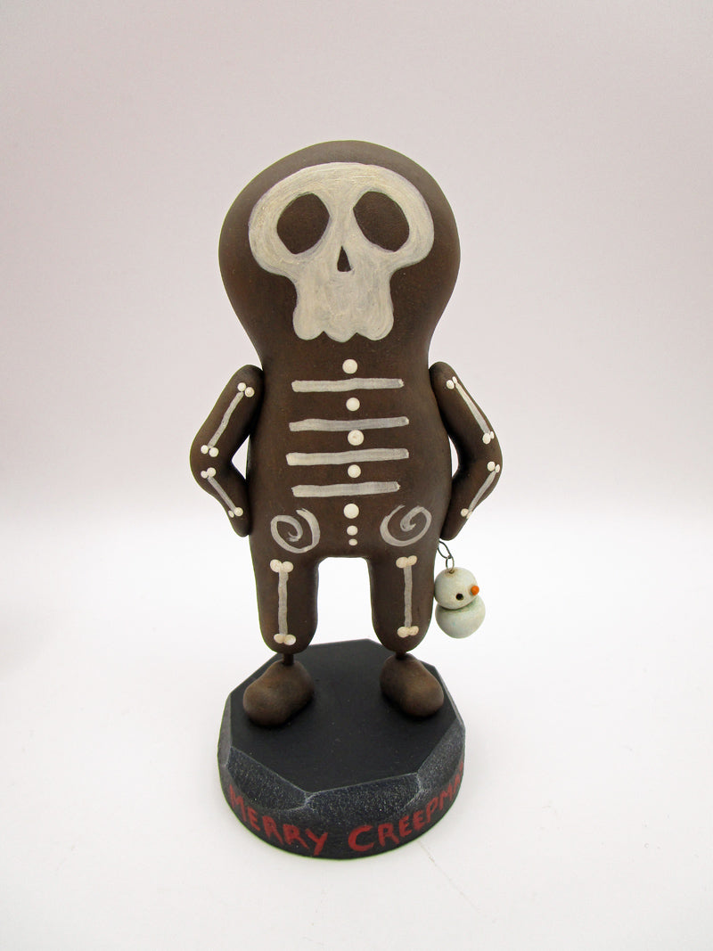 Creepy Christmas Gingerbread skelly man