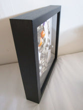 Halloween shadow box 10 x 10 and 1.5 deep MUMMY skeleton with bat and spider