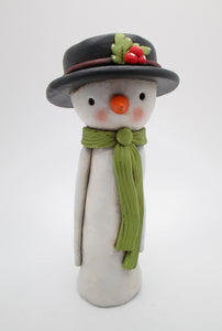 Christmas folk art snowman snowgirl cute!