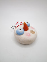 Christmas snowman head ornament ready to hang