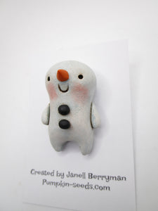 Christmas PIN snowman cutie READY to wear