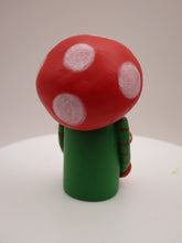 Christmas folk art small mushroom character
