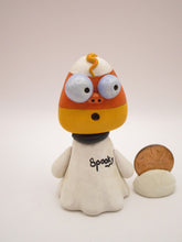 Halloween folk art small candy corn ghost "spooky"