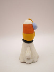 Halloween folk art small candy corn ghost "spooky"