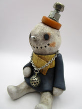 Christmas steampunk style sitting snowman