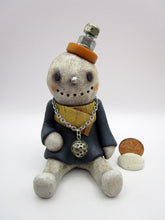Christmas steampunk style sitting snowman