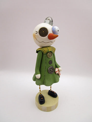 Christmas folk art steampunk style snow girl