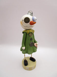 Christmas folk art steampunk style snow girl