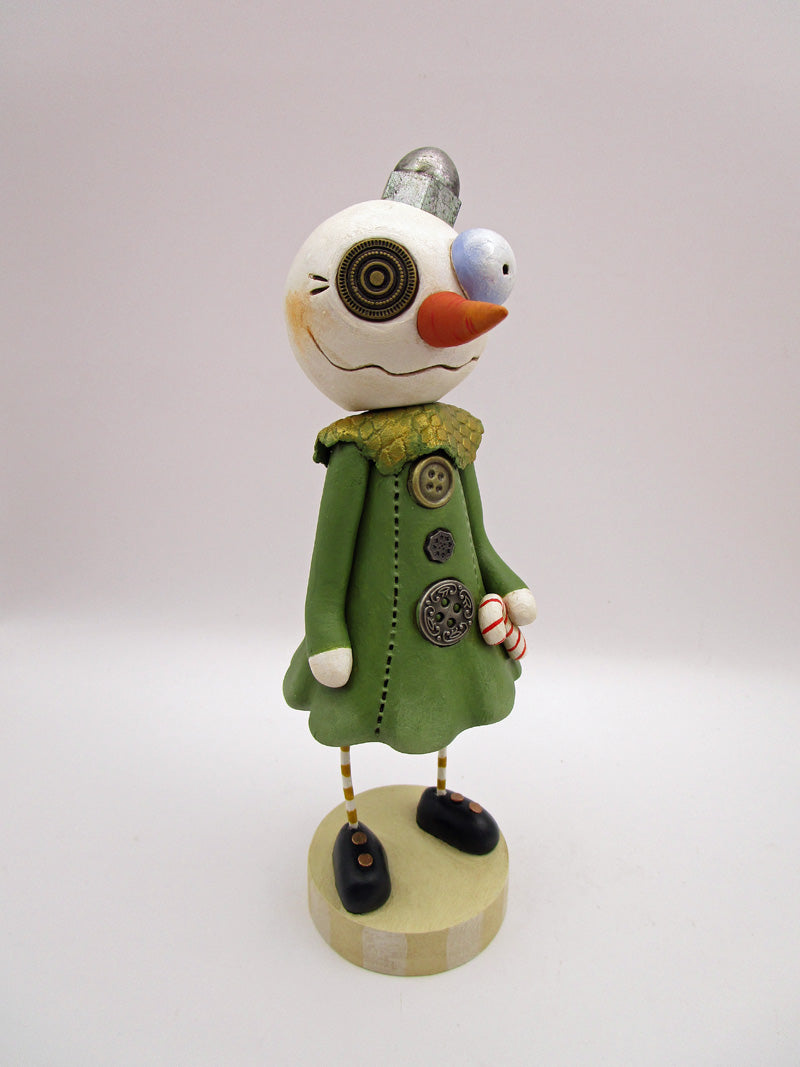 Christmas folk art steampunk style snow girl