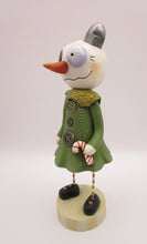 Christmas folk art steampunk style snow girl