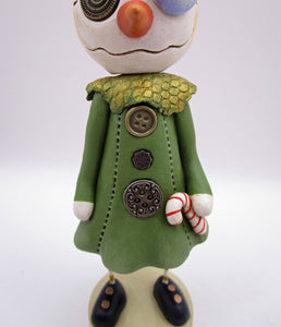 Christmas folk art steampunk style snow girl