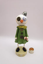 Christmas folk art steampunk style snow girl