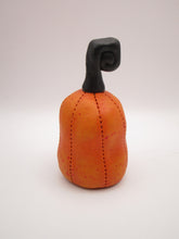 Halloween folk art pumpkin with FANGS