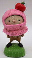 Summer folk art STRAWBERRY ice cream kid