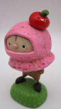 Summer folk art STRAWBERRY ice cream kid