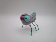 Little bug spring folk art pink and teal