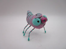 Little bug spring folk art pink and teal