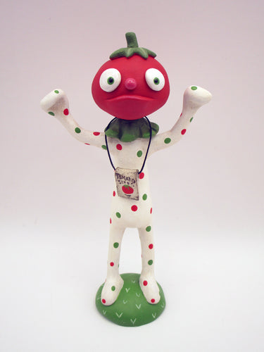 Garden TOMATO character petite - summer folk art