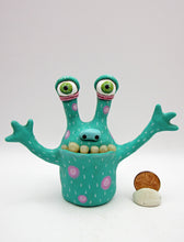 Monster folk art with realistic "teeth"