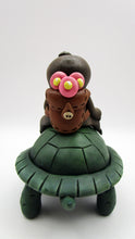 Spring or Easter folk art TURTLE and SLOTH two slow pokes