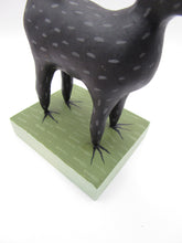 Halloween black cat SET of TWO with black cat sculpt and painting