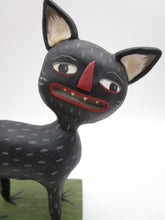 Halloween black cat SET of TWO with black cat sculpt and painting