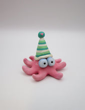 Valentine Octopus with striped hat LOVE ocean sea